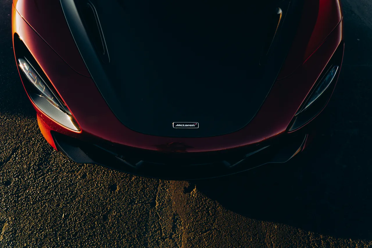 McLaren 720S and Ferrari photographed at Harbor Island, Seattle, 2025-05-05.