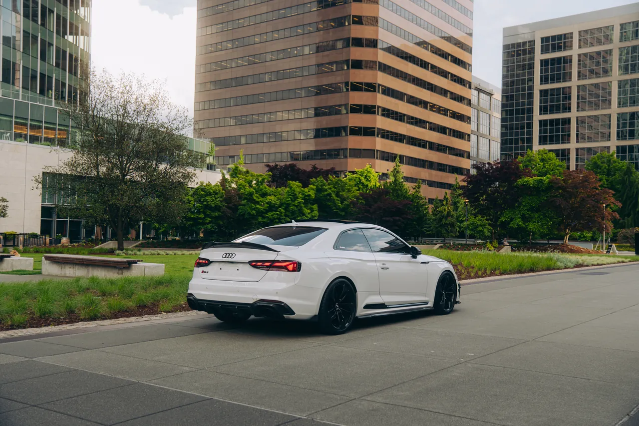 Audi RS5 photographed at Bellevue, Washington, 2026-05-20.