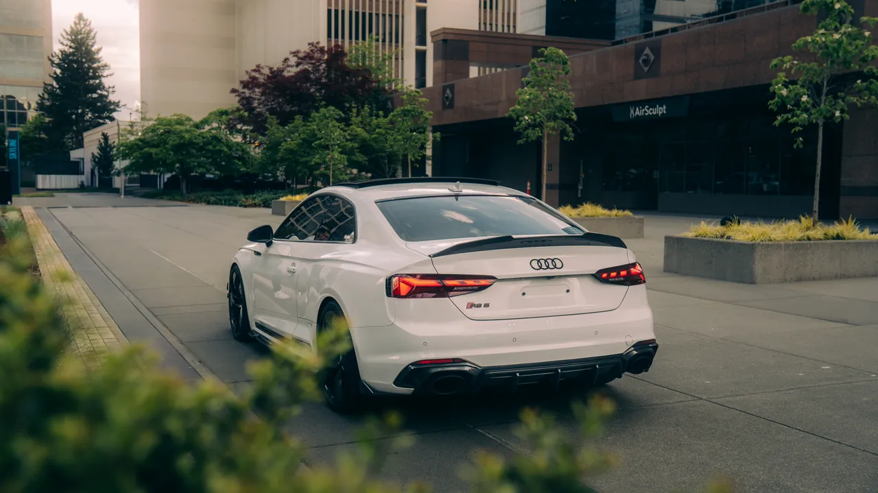 Audi RS5 photographed at Bellevue, Washington, 2026-05-20.