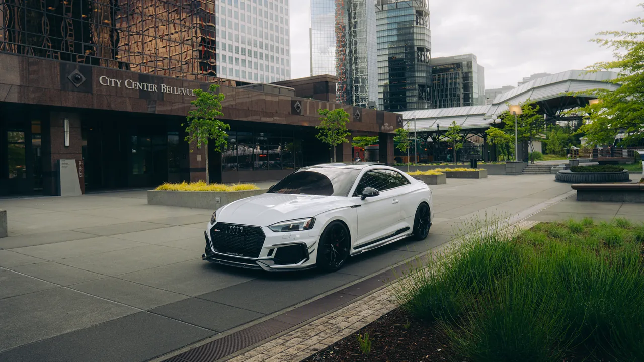 Audi RS5 photographed at Bellevue, Washington, 2026-05-20.
